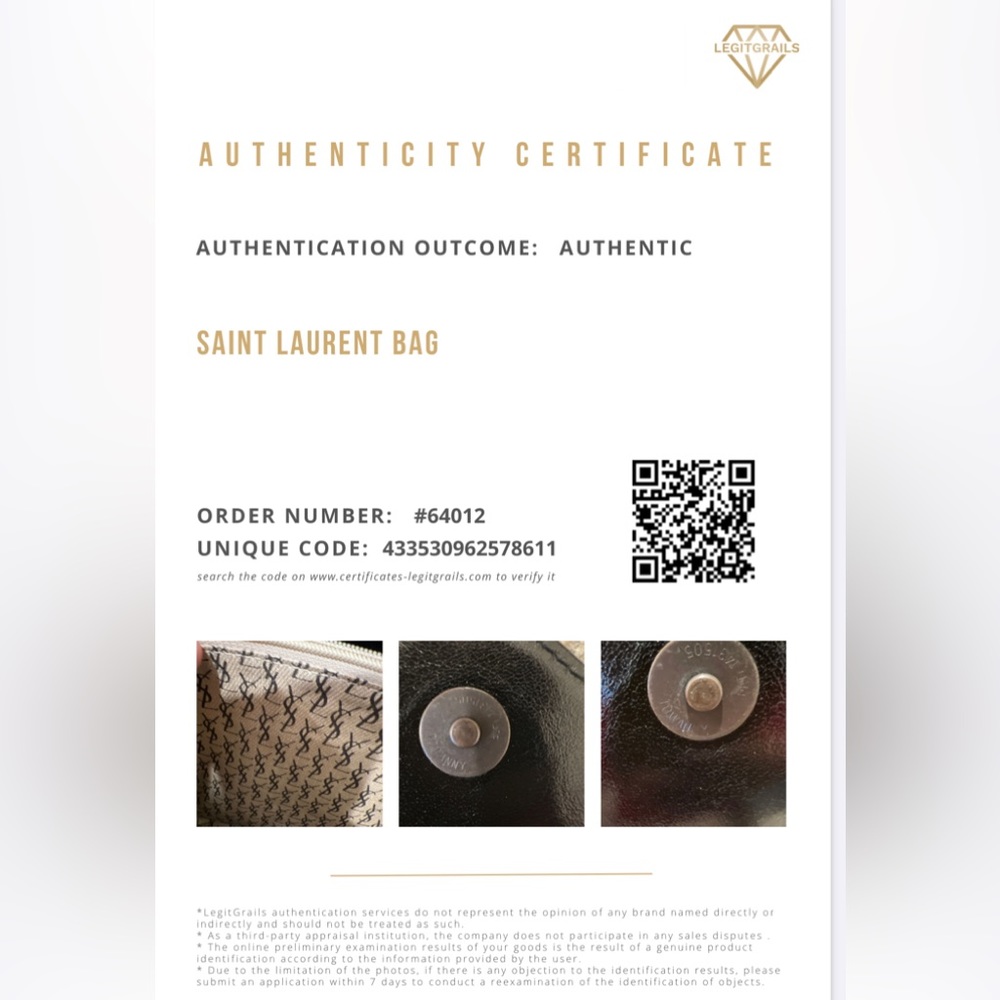 Vintage Authentic Saint Laurent Leather Clutch - Picture 5 of 16